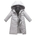 thumbnail image 4 of BULLPIANO Big Boy Girl and Todder Long Light-Weight Hooded Puffer Coat Warm Winter Jacket Snowsuit Outerwear 3-11 Years, 4 of 5