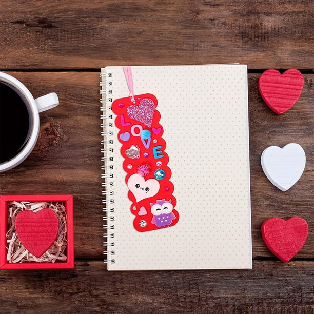 60Pcs/Bag Love Foam Hearts EVA Self-Adhesive Stickers Valentines