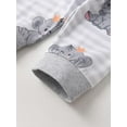 thumbnail image 6 of Toddler Infant Baby Boy Clothes Elephant Style Long Sleeve Hoodies + Long Pants Fall Winter Outfits Set Gray 12-18 Months, 6 of 6