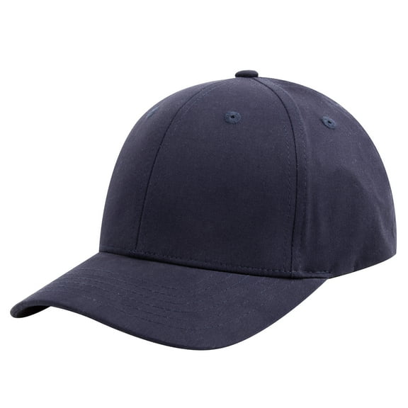 TOPTIE 6 Panel Baseball Cap Enclosed Back Fitted Cap Stretchable Size-Navy