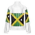 thumbnail image 6 of Jackets for Women Winter Coat Jackets Flannel Stand Collar Jacket(Unisex Retro Jamaica Flag,Size:S-4XL), 6 of 7
