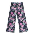 thumbnail image 6 of NIPAXO Girls Swimsuit 3-Piece Tropical Floral Bikini Set with Mesh Cover Up Pants Swimwear for Girls, Hot Dark Green, Sizes 9-10 Years Old, 6 of 9