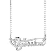 Personalized Religious Name Necklace with Heart and Cross