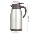 thumbnail image 4 of Jarra de aislamiento de oro champán frasco de café de retención de calor oficina para el hogar LHCER Otros, 4 of 8