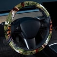 thumbnail image 2 of Dinosaur 14.5 Inch Printing PVC Leather Steering Wheel Covers Auto Accessories, 2 of 6