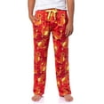 thumbnail image 6 of Pokemon Mens Charmander AOP Fire Type Adjustable Waistband Sleep Bottom Lounge Pajama Pants, 6 of 7