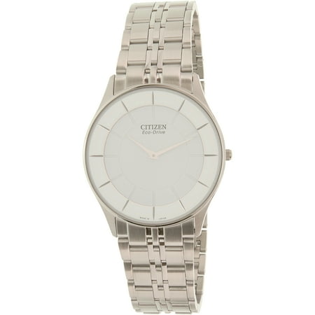 silver citizen eco drive watch