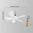 thumbnail image 2 of E27 Screw 5 Blade Fan Light Mute Strong Wind Dimmable, 2 of 7