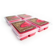 Pomegranate Wax Melts Bulk Pack - 4 Highly Scented Bars - Made With Natural Oils - Christmas & Holiday Air Freshener Cubes Collection