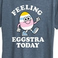thumbnail image 3 of Instant Message - Feelin Eggstra - Women's Short Sleeve Graphic T-Shirt, 3 of 6