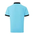 thumbnail image 4 of YDLCAFD Men's Shirt Button Up Turn Down Lapel Solid Color Short Sleeve Sports Shirt, 4 of 9