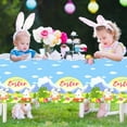 thumbnail image 4 of Moocorvic Easter Tablecloths 54x108 Disposable Rectangle Plastic Table Cloth for Spring Easter Day Table Decorations and Party Supplies, 4 of 6