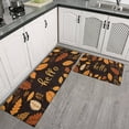 thumbnail image 3 of 2 Pieces Of Kitchen Rugs and Mats Non Skid Washable Fall (137) Kitchen Mat,Floor Cushion Waterproof Rug,Rubber Backed Area Rugs for Laundry 47*17+30*17, 3 of 7