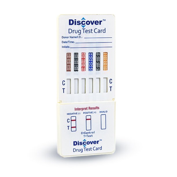 Discover 12 Panel Dip Card Coc Mamp Thc Bzo Opi Oxy Mop Bup Mtd Amp Fent Tra Adisp Doa 274n Walmart Com Walmart Com
