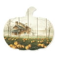 thumbnail image 3 of October Gray By John Rossini Printed on Wooden Pumpkin Wall Art - Orange, 3 of 3