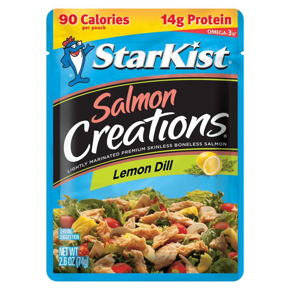 StarKist Salmon Creations, Lemon Dill, 2.6 oz Pouch