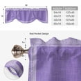 thumbnail image 6 of Purple Retro Greek Key Tie Up Valance Curtains for Windows, Kitchen Curtains Window Treatments, Geometric Greece Ancient Rustic Short Window Shades Valances for Bedroom Bathroom Cafe 42"x18", 6 of 8