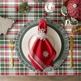 thumbnail image 4 of Design Imports DII Yuletide Plaid Tablecloth 60x104", 4 of 4