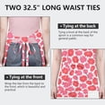 thumbnail image 6 of Pioneer Flower Floral Print Pattern Apron-Garden Aprons for Women with Pockets-Cotton Linen Waterproof Kitchen Cooking Gardening Aprons Adjustable for Kitchen,Cooking,BBQ and Salon 33x27 Inch, 6 of 7