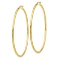 thumbnail image 2 of Primal Gold 14 Karat Yellow Gold 2.5mm Tube Hoop Earrings, 2 of 5