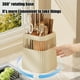 thumbnail image 4 of Aparatos de cocina, accesorios de cocina, utensilios de cocina, herramientas de cocina Estante de almacenamiento giratorio de cocina, escurridor de agua, multifuncional, para cuchillos, cucharas y pal, 4 of 6