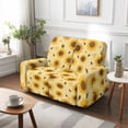 thumbnail image 4 of Xoenoiee Sunflower Bee Print Recliner Loveseat Cover Stretch Couch Covers Sofa Slipcover for 2 Seat Reclining Couch Thick Jacquard Furniture Protector for Pets Kids, 4 of 6