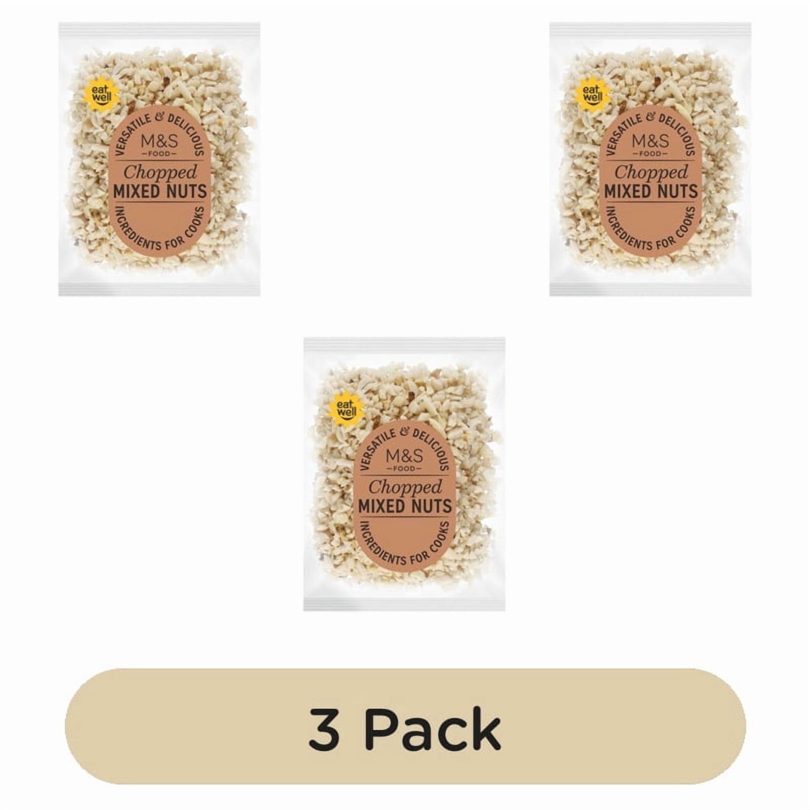 M&S Chopped Mixed Nuts 200g, British Import (Pack of 3)