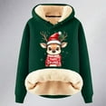 thumbnail image 4 of Long Sleeved Fawn Print Loose Hoodie, 4 of 4