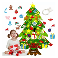 thumbnail image 4 of Árbol De Navidad De Fieltro Labg Led Con Luz Decoración Niños Diy Multicolor, 4 of 5