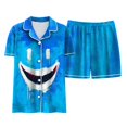 thumbnail image 5 of 12-13 Years Teen Girls Short Sleeved Top Shorts Home Clothes Halloween Homewear Set Matching Girl Clothing Sets Pj Set For Girls, 5 of 6