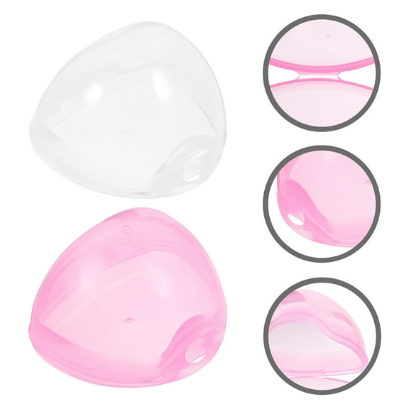 SEWCHICS Pacifier Container Case PP for Baby Accessories 4Pcs 2.8x2.4x2.2in