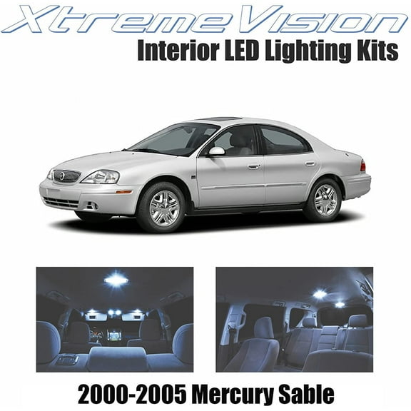 XtremeVision Interior LED for Mercury Sable 2000-2005 10 Pieces Cool White Interior LED Kit Installation Tool