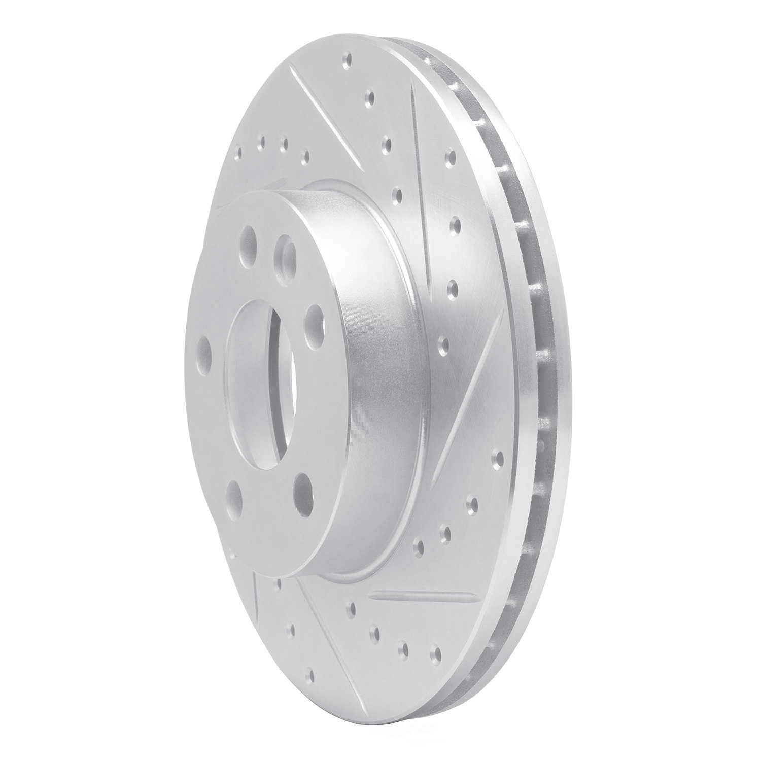 Dynamic Friction Company 631-74043R DFC Brake Rotor - Drilled And Slotted - Silver