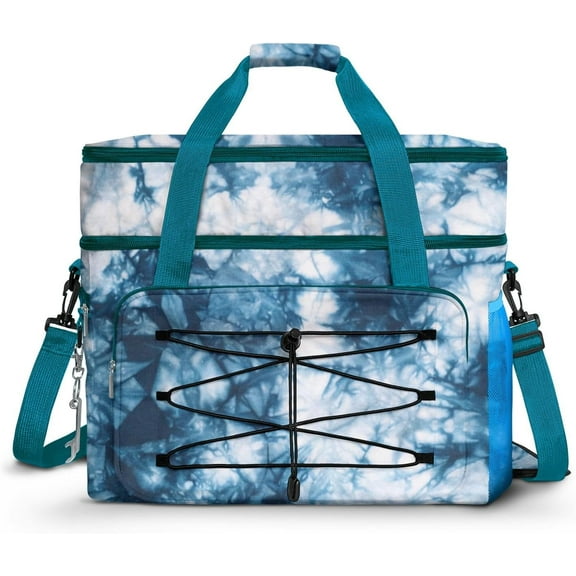 Soft Cooler Bag 60 Can Collapsible Insulated Sided Cooler Large Leakproof Camping Cooler Picnic Waterproof Beach Cooler Meal Prep Bag Portable Travel Cooler for Shopping,Kayaking,Road Trips,Car