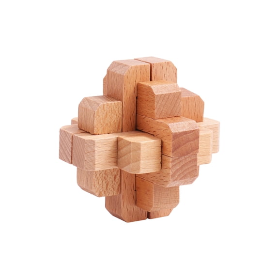 ELFINDEA Beginner Wooden Puzzle Kit, Tangram Building Toy for Logic, Learning Toys for 4 to 6 Year Olds to Enhance Fine Motor Skills and Spatial Reasoning(A)