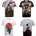 thumbnail image 2 of Brad One Piece Anime Camiseta Manga Corta Unisex Moda Cosplay Luffy Zoro Robin Casual Suelta Camisa Talla 3 Gao Jiahui unisex, 2 of 2