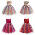 thumbnail image 6 of LYMAYTER Kids Baby Girls Princess Dresses Toddler Tulle Sleeveless Party Gown Girls Flower Bridesmaid Dress for 3-10 Years, 6 of 9