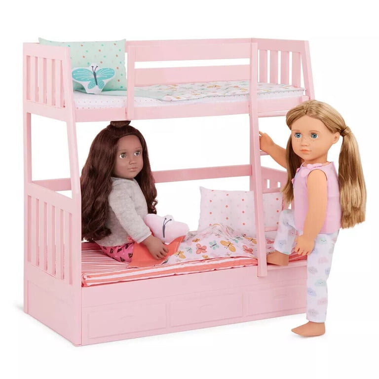 Our Generation Pink Bunk Beds Doll Furniture Set photo 2