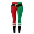thumbnail image 4 of Fiaer Christmas Womens Leggings Plus Size Xmas Yoga Pants Slim Fit High Waisted Trendy Funny Graphic Holiday Workout Trousers Green1 XL, 4 of 4