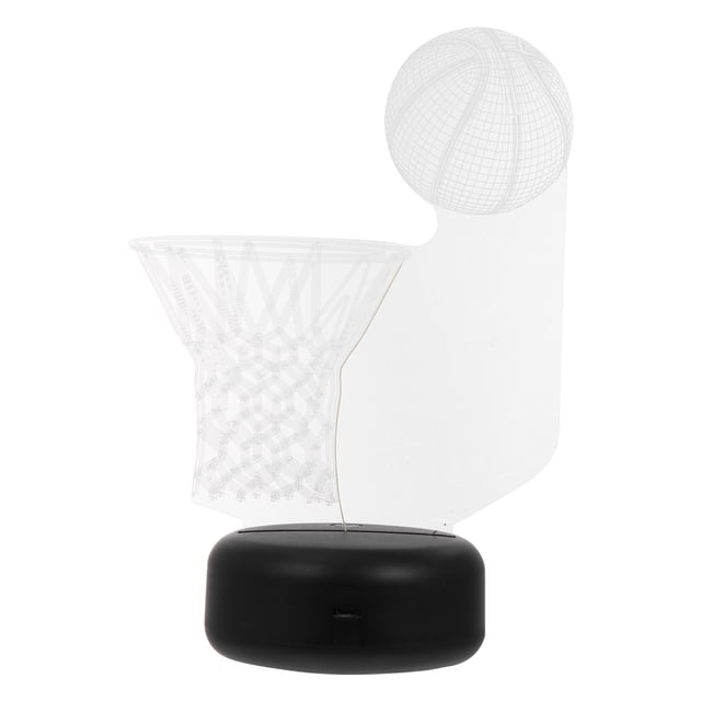 1 set Forma de baloncesto LED Luz de noche visual 3D Lámpara de tacto visual creativo