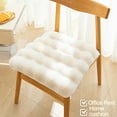 thumbnail image 4 of Breathable Plushes Rabbit Chair Cushions NonSlip Thickened Warm Square Seats Pad, 4 of 20