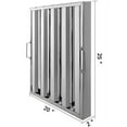 thumbnail image 6 of KFFKFF Hood Filters, 19.5W x 24.5H Inch, Pack of 6, 430 Stainless Steel, 4 Grooves Commercial Hood Filters, Commercial Kitchen Range Hood Filter, for Grease Rated Commercial Kitchen Range Hoods, 6 of 9