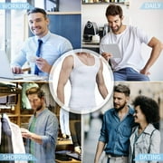 Compression Shirts for Men to Hide Gynecomastia Moobs Slimming Body Shaper Vest Abs Tank Top Undershirt