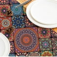 thumbnail image 6 of Boho Bohemian Table Runner 72 Inches Long, Vintage Seasonal Table Runners for Party Kitchen Dining Coffee Table Bedroom Dressers Indoor Outdoor, Machine Washable (Bohemian B, 13” x 72”), 6 of 6