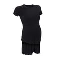 thumbnail image 6 of Ingrid & Isabel For Every Belly Women's Maternity Ribbed T-Shirt & Short Sleep Set, Sizes S-XXXL, 6 of 7