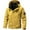 Yellow, variant on KeShDi Trench Coat Men Men Solid-Color Fashionable Zipper Multiple-Pockets Drawstring Outdoor Jacket Long Sleeve Hooded Casual Outwear Jacket Yellow L