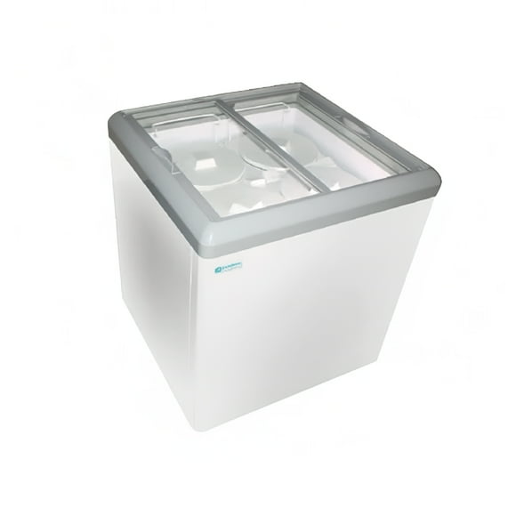 Excellence Industries HB-6HCD 28 1/2 Pouces Armoire à Trempette à Double Température avec 2 Paniers Capacité - Blanc, 115v