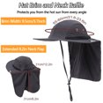 thumbnail image 5 of Gray Outdoor Sun Hat with Neck Flap for Men and Women by Holzlrgus, 5 of 8