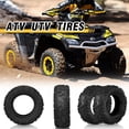 thumbnail image 3 of Ktaxon Set of 2 24x8-12 ATV & UTV All Terrain Tires, 6 Ply Tubeless Non-Directional Knobby Mud Tires, 3 of 14