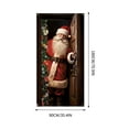 thumbnail image 3 of Dmlowu Christmas Door Cover - ​Santa Claus Merry Christmas Front Door Decorations, 35x73 inch Christmas Door Covers Gift for Holiday Party Christmas Decorations Indoor & Outdoor, 3 of 7